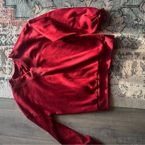 Red Pullover Sweatshirt